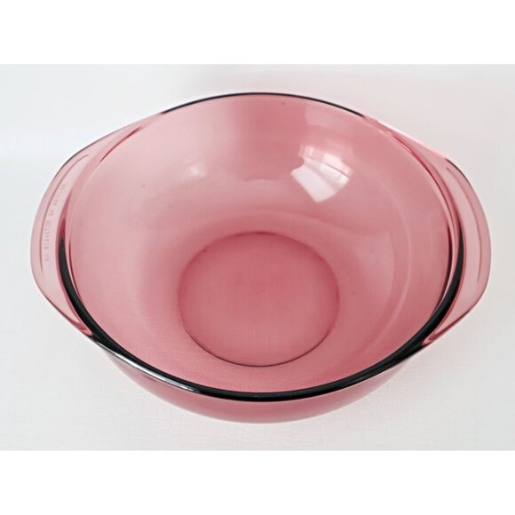 Vintage Cranberry Pyrex Casserole Pyrex Originals Cranberry 2 Quart Covered Cass - Picture 4 of 6